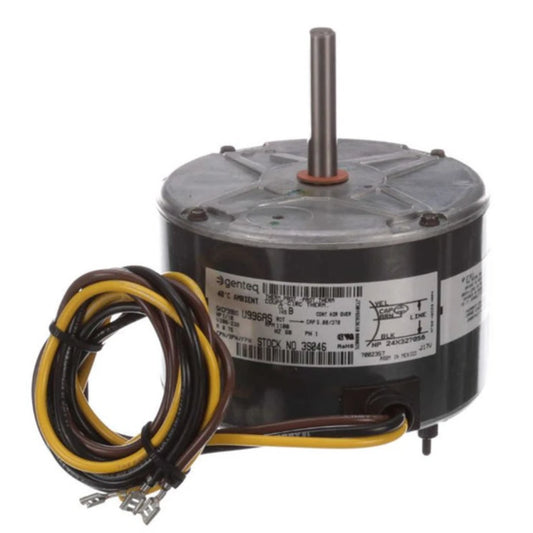 Genteq 3S046 TEAO PSC CFM Motor 1/10HP 1100RPM 1Ph 208-230V 48Y