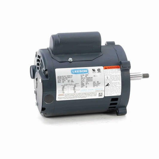 Leeson 100207.00-AA ODP Electric Motor 1/2HP 3450RPM 1Ph 115/208-230V 56J