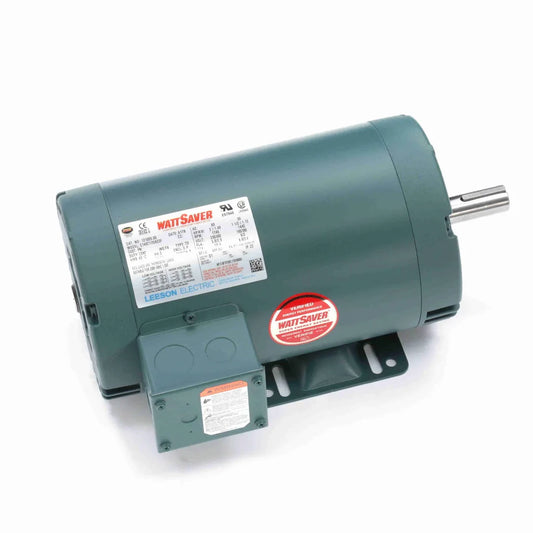 Leeson 121005.00 ODP Electric Motor 2HP 1800RPM 3Ph 208-230/460V 145T